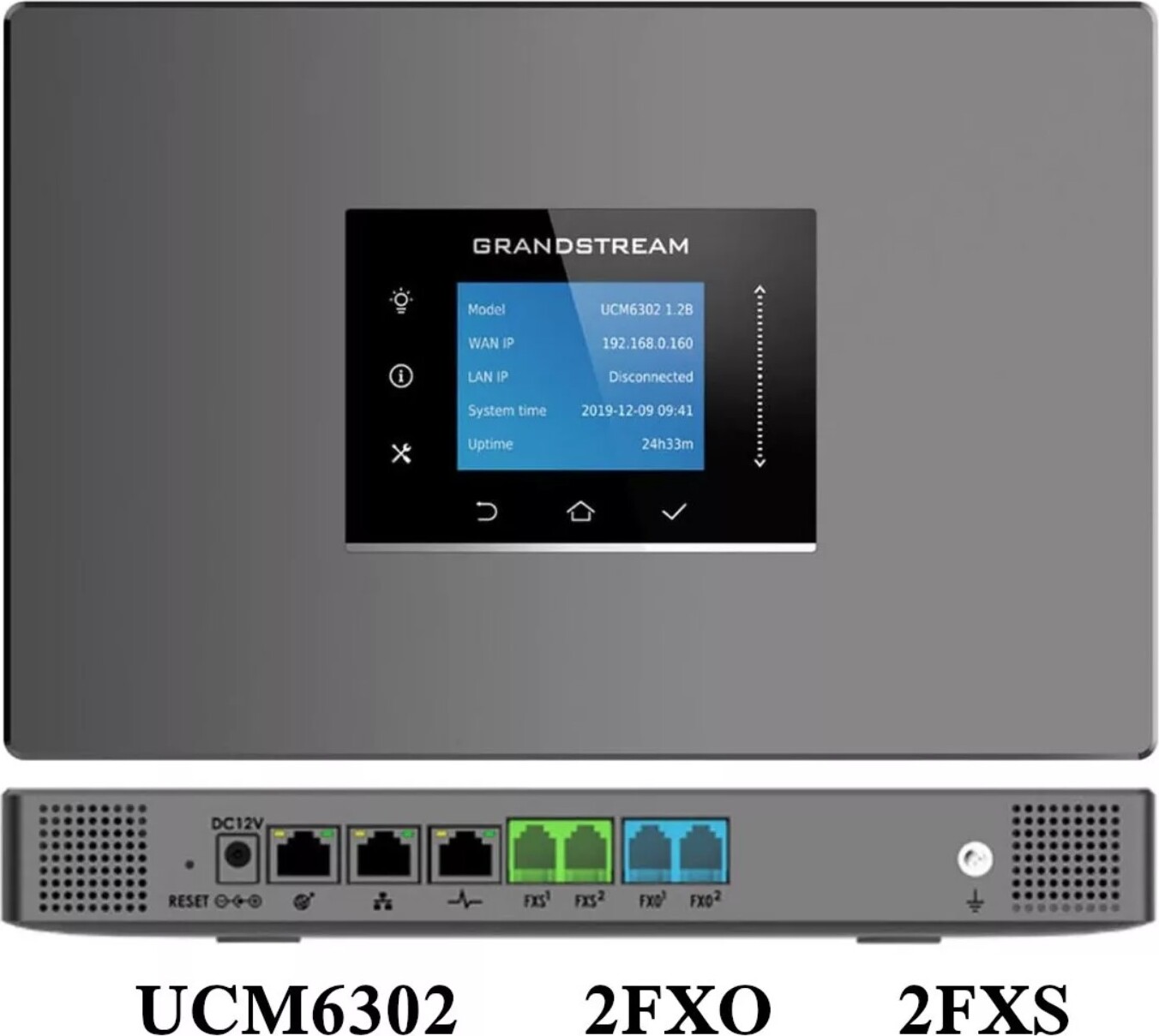 Standard téléphonique IP GrandStream UCM6302A