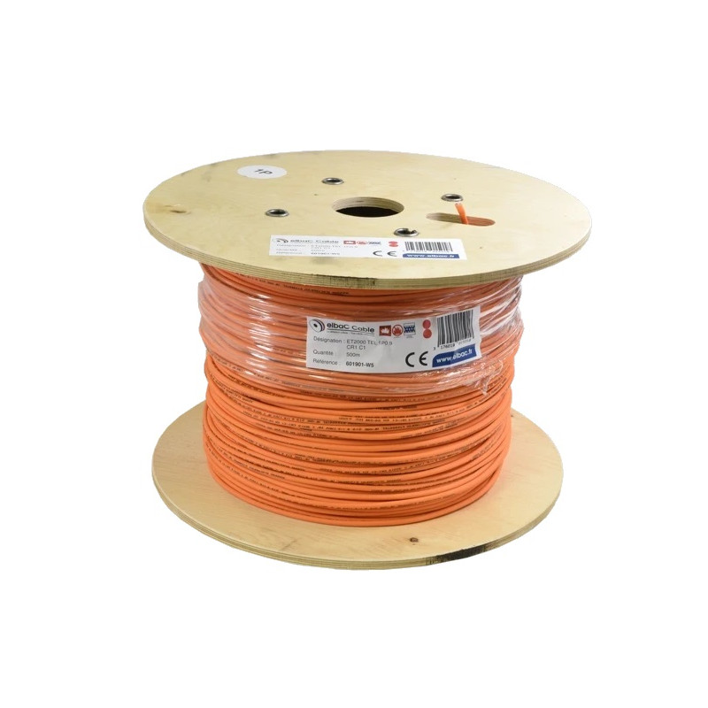 CABLE ANTI-FEU 2X0.9M CR1C1CUIVRE*MICA 500M