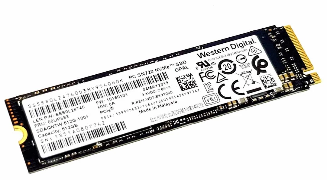 SSD Western Digital PC SN720 NVMe 512Go M.2 2280