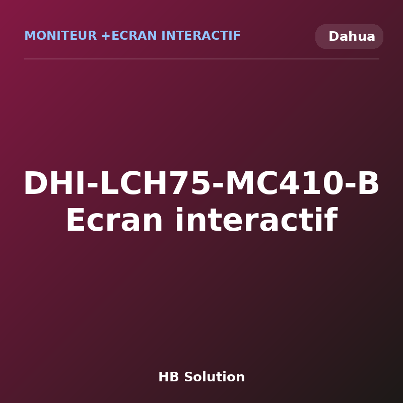 DHI-LCH75-MC410-B Ecran interactif