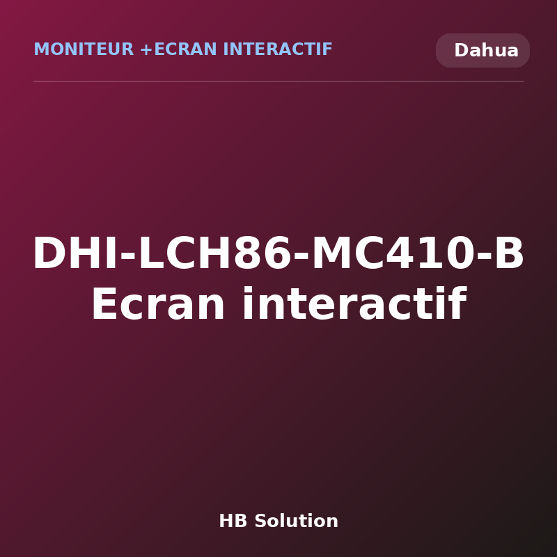 DHI-LCH86-MC410-B Ecran interactif