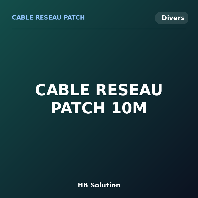 CABLE RESEAU PATCH 10M