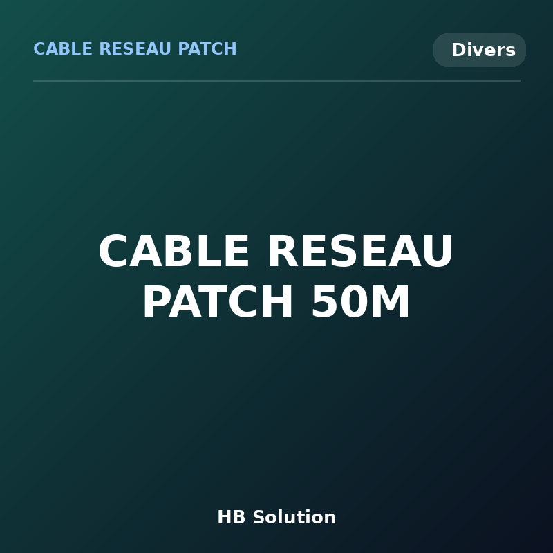 CABLE RESEAU PATCH 50M