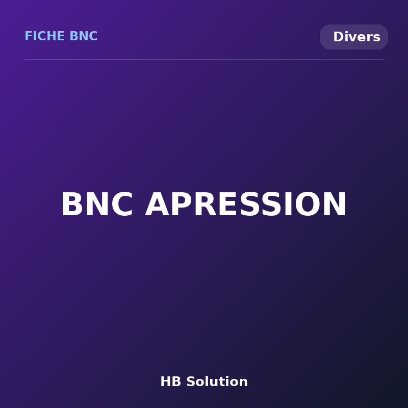 BNC APRESSION