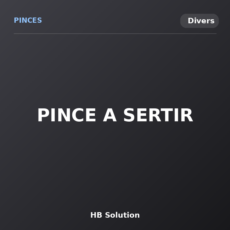 PINCE A SERTIR