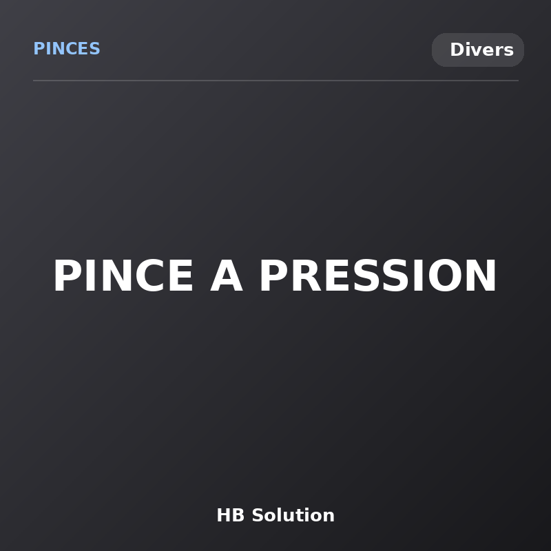 PINCE A PRESSION