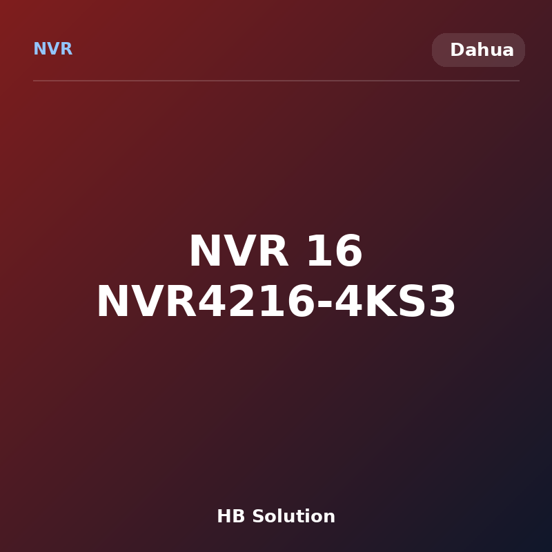 NVR 16 NVR4216-4KS3