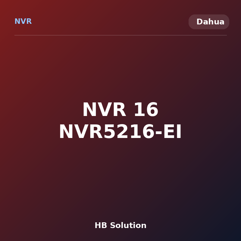 NVR 16 NVR5216-EI