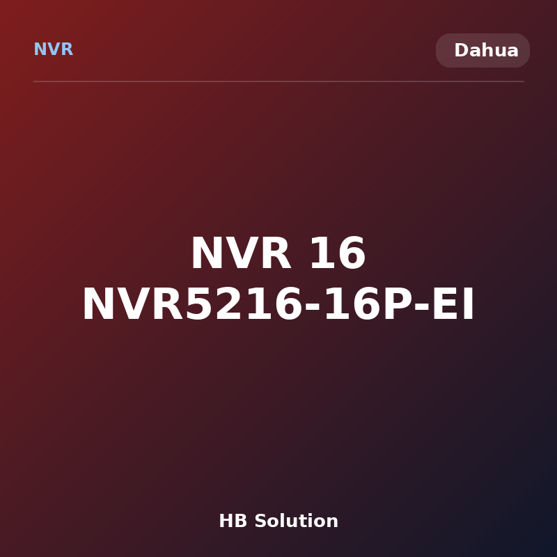 NVR 16 NVR5216-16P-EI