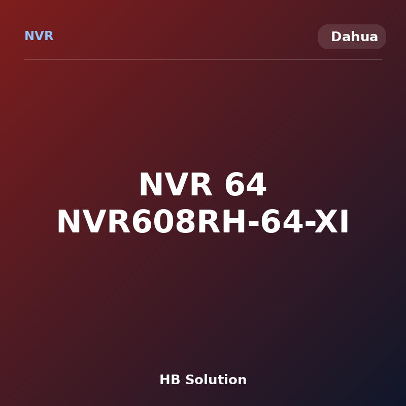NVR 64 NVR608RH-64-XI
