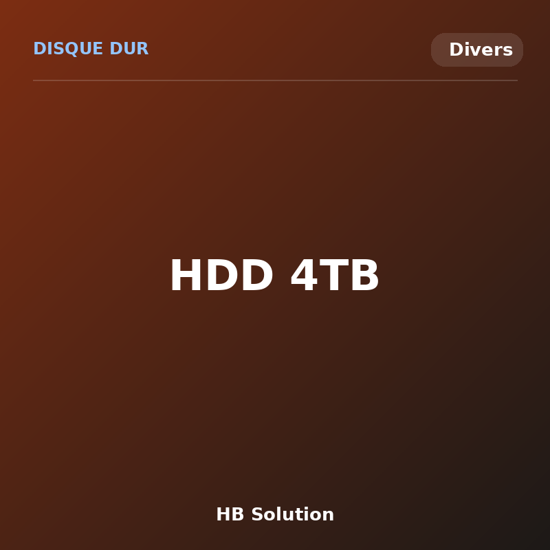 HDD 4TB