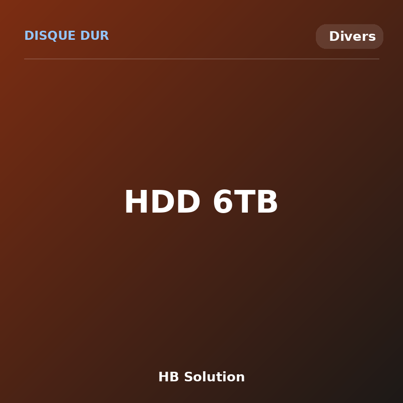HDD 6TB