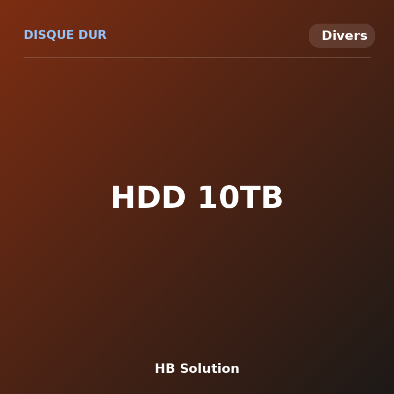 HDD 10TB