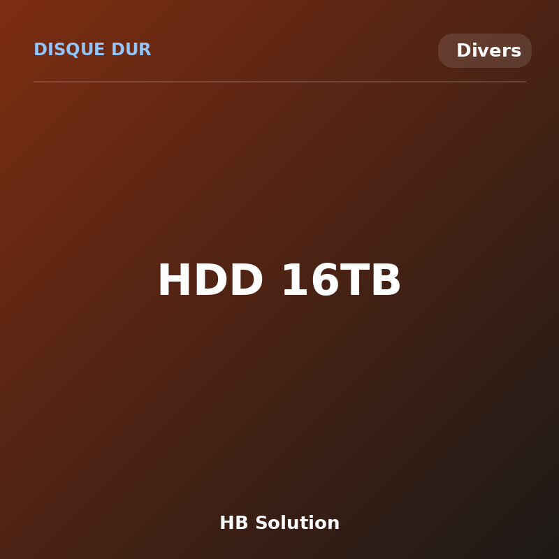 HDD 16TB